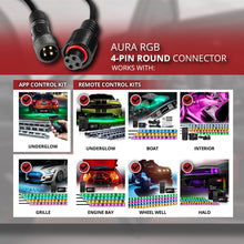 AURA LED Expansion Pack - (2) 12-Inch Strips with Splitters & Extensions