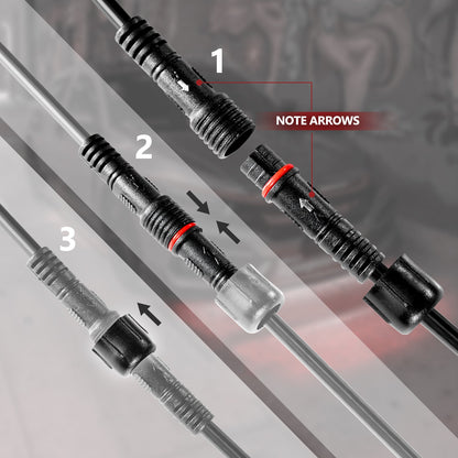 AURA LED Strip with Waterproof Connector With Extension Wire