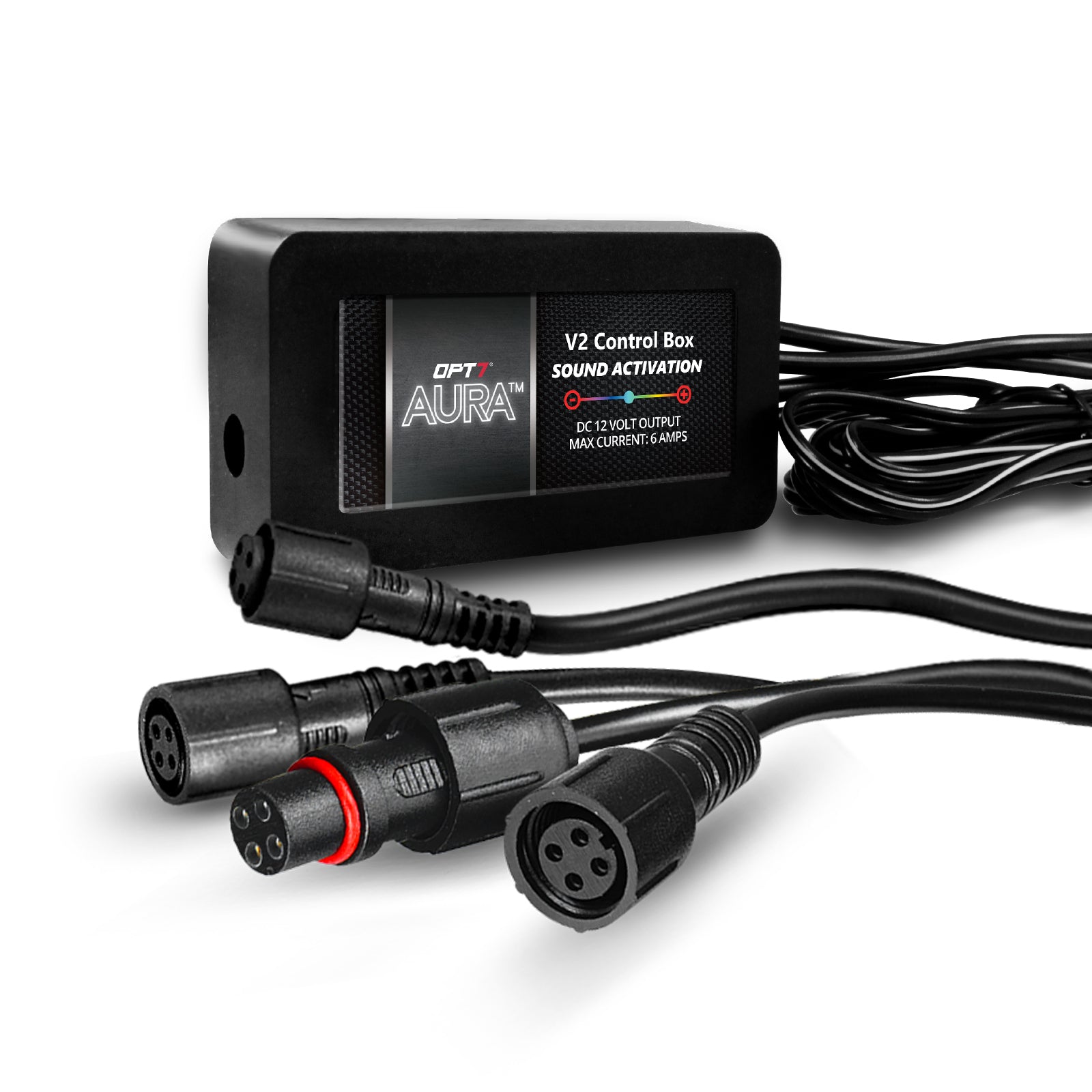 AURA Control Box with RGB 4 Pin Round Waterproof Connector