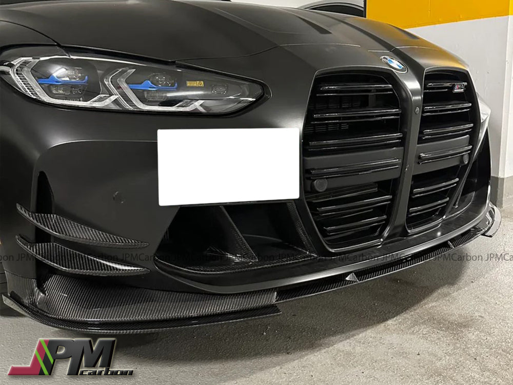 [JPMCarbon] 3D Style Carbon Fiber Front Bumper Add-on Lip Fits For 2020-2024 BMW G80 M3 / G82 M4 Only