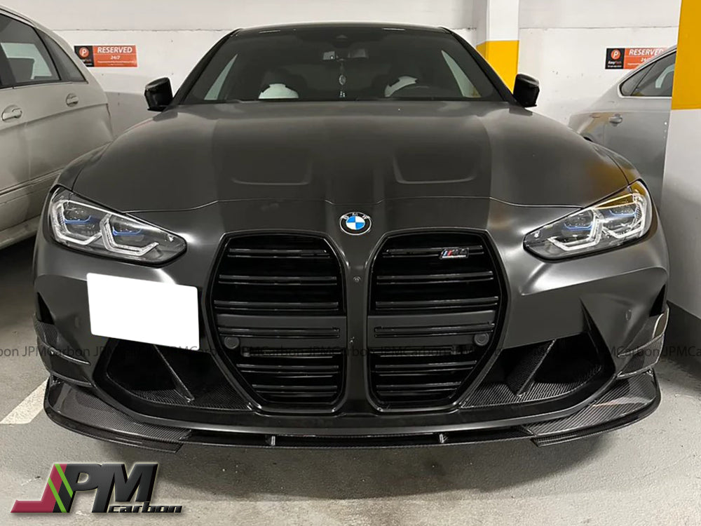 [JPMCarbon] 3D Style Carbon Fiber Front Bumper Add-on Lip Fits For 2020-2024 BMW G80 M3 / G82 M4 Only