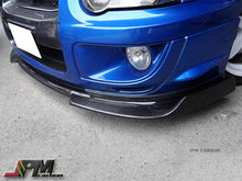 DP Style Carbon Fiber Front Bumper Add-on Lip Fits For 2003-2005 Subaru WRX STI GDB Only