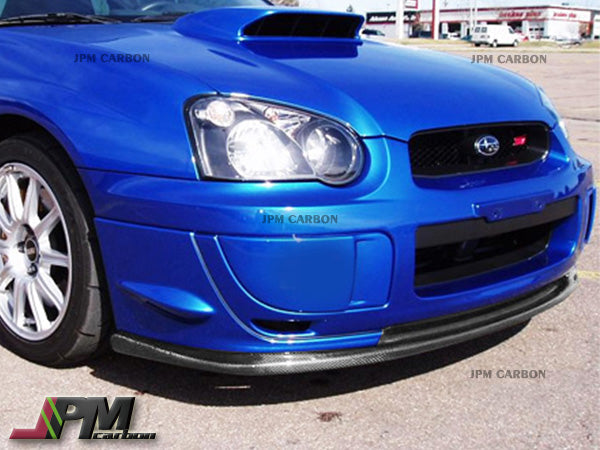 STI Style Carbon Fiber Front Bumper Add-on Lip Fits For 2003-2005 Subaru WRX STI GDB Only