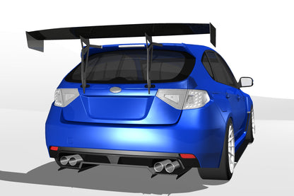 Diffuser V1+ – Subaru Impreza Hatchback (GR, 2007-2014)