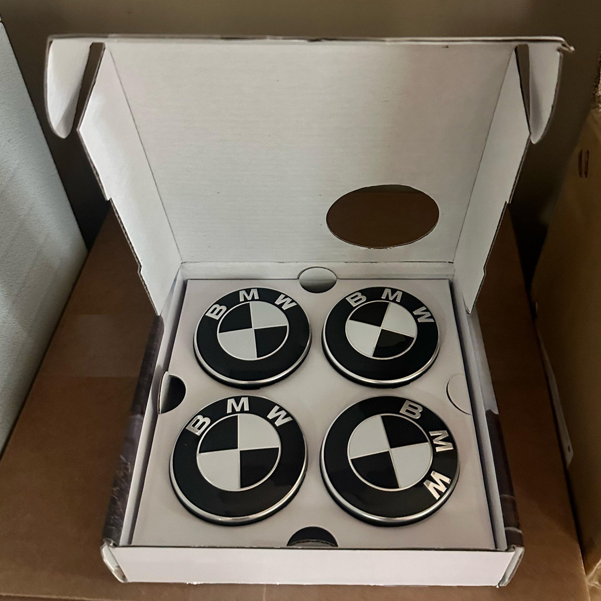 Genuine OEM BMW Floating Wheel Center Caps (Set of 4) - 5x120/ 5x112