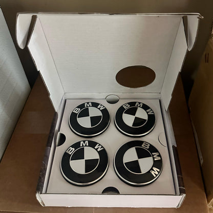 Genuine OEM BMW Floating Wheel Center Caps (Set of 4) - 5x120/ 5x112