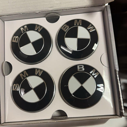 Genuine OEM BMW Floating Wheel Center Caps (Set of 4) - 5x120/ 5x112