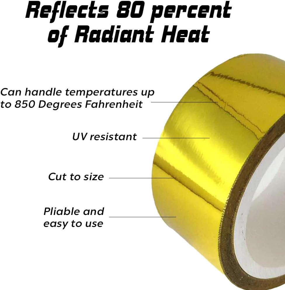 Gold Heat Reflective Self Adhesive Tape 15 Feet x 2 Inches wide