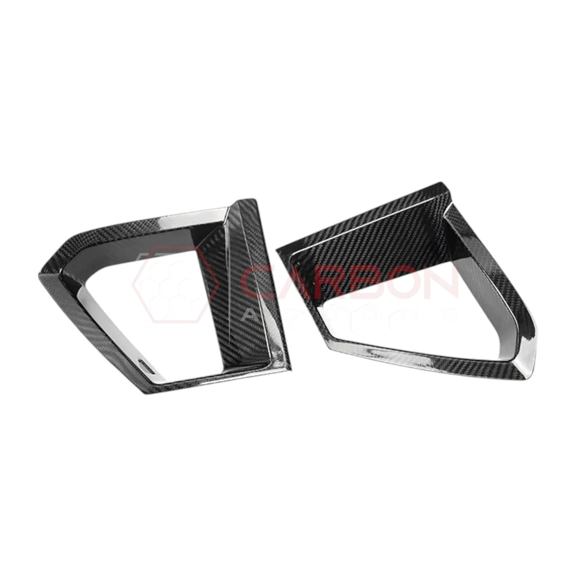 2024+ S650 Mustang GT Real Carbon Fiber Grill Insert Covers