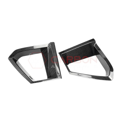 2024+ S650 Mustang GT Real Carbon Fiber Grill Insert Covers