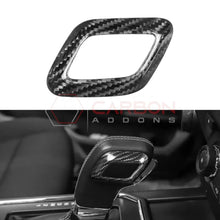 Shift Knob Chrome Trim Delete Carbon Fiber Cover For F150 2015-2020