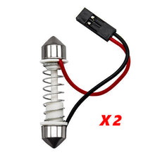 For Ford 09-14 F150 White 6-SMD LED Dome Interior Light with T10 and Festoon Adapter-2pcs