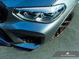 AutoTecknic Dry Carbon Performante Aero Splitter & Center Lip Set - F97 X3M | F98 X4M