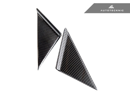 AutoTecknic Version III Dry Carbon Side Mirror Wind Deflector Set - A90 Supra 2020-Up