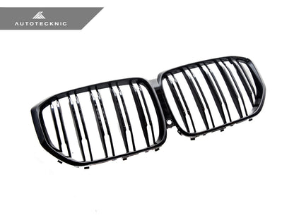 AutoTecknic Dual-Slats Gloss Black Front Grille - G05 X5 Pre-LCI