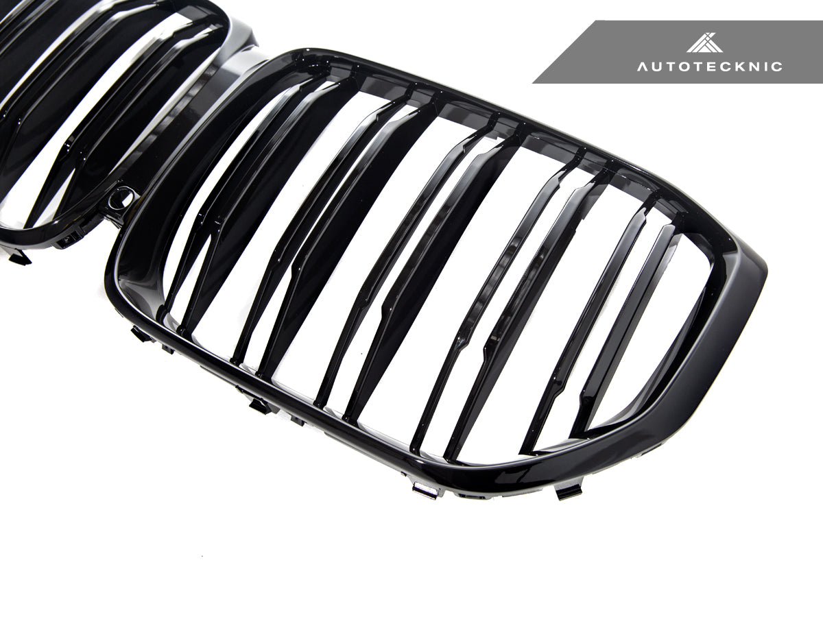 AutoTecknic Dual-Slats Gloss Black Front Grille - G05 X5 Pre-LCI