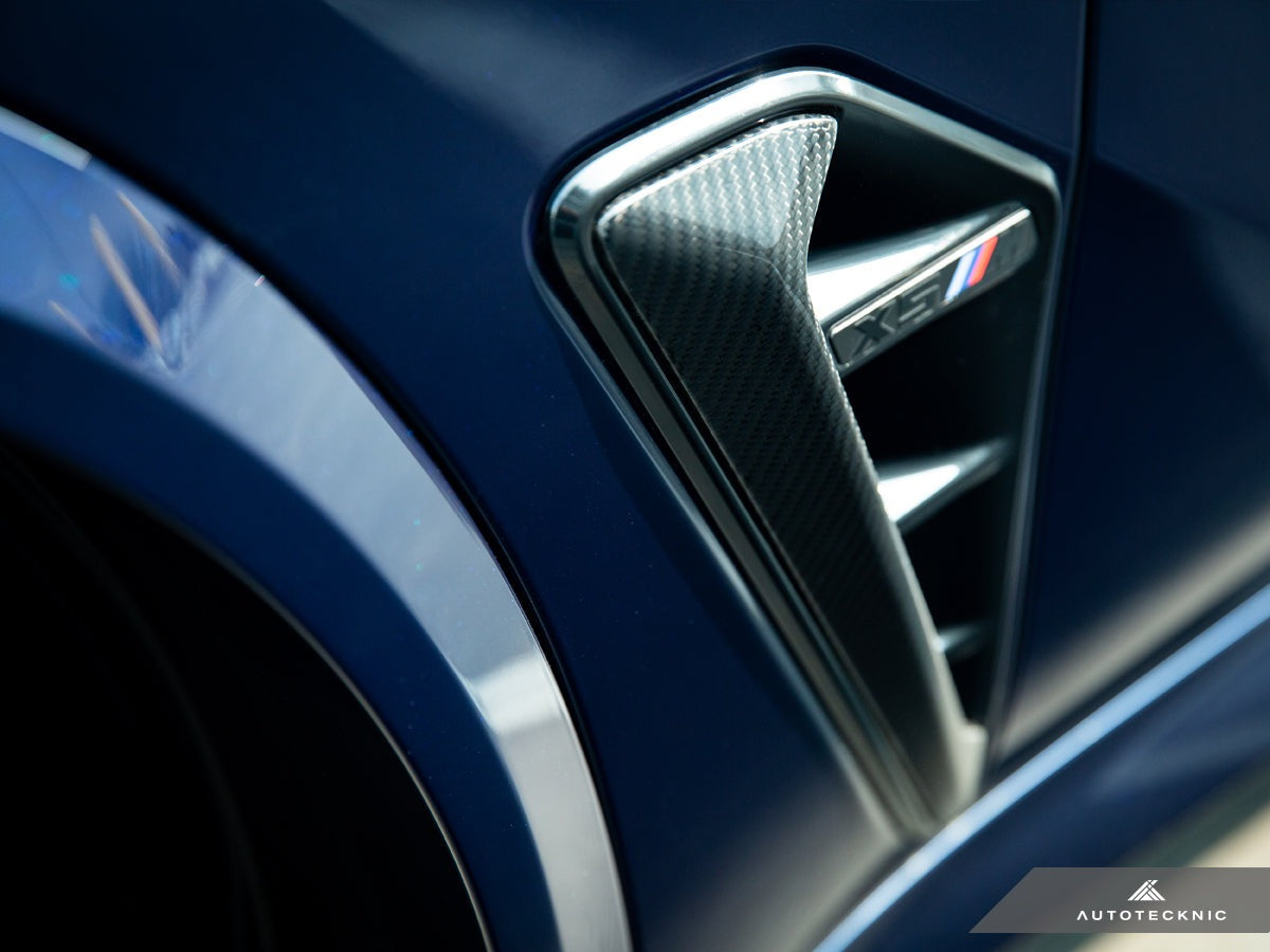 AutoTecknic Dry Carbon Fiber Side Vent Set - F95 X5M Pre-LCI