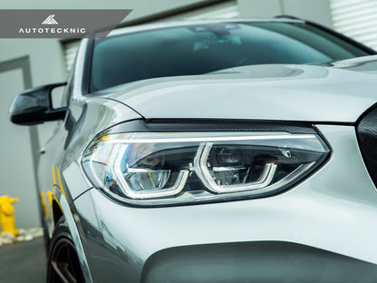 AutoTecknic Carbon Fiber Headlight Trim Set - G01 X3 | G02 X4