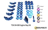 Acura TSX (2004-2008) Titanium Dress Up Bolts Engine Bay Kit