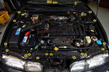 Acura Integra DA (1989-1993) Titanium Partial Engine Bay Kit