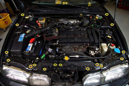 Acura Integra DA (1989-1993) Titanium Partial Engine Bay Kit