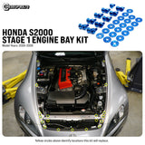 Dress Up Bolts Stage 1 Titanium Hardware Engine Bay Kit - Honda S2000 (2000-2009)