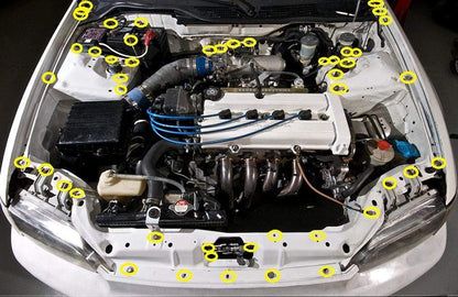 Honda Civic EG (1992-1995) Titanium Full Engine Bay Kit