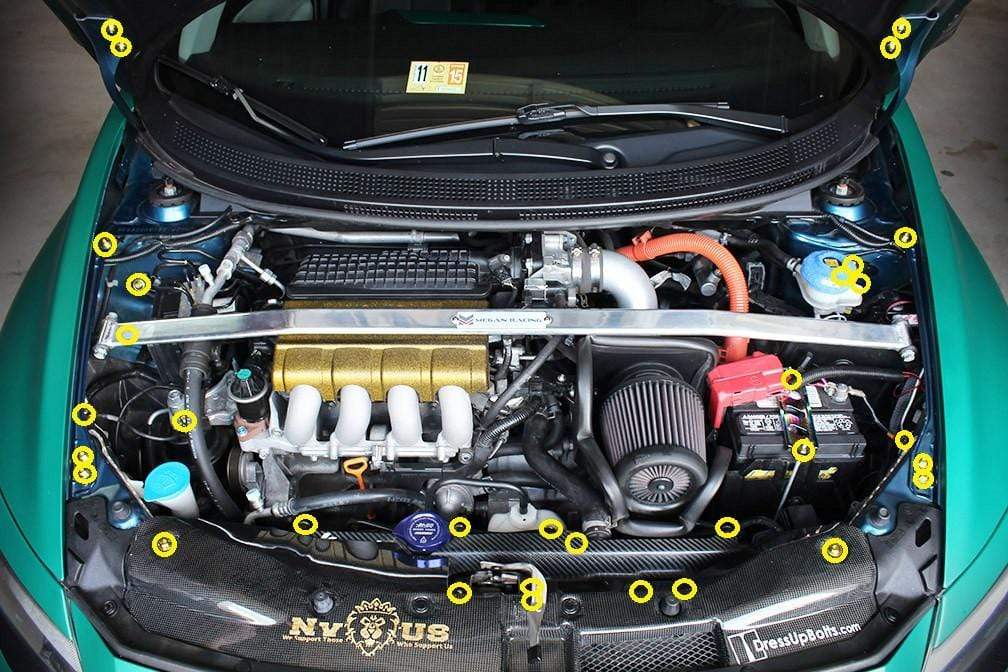 Honda CR-Z CRZ (2011-2015) Titanium Ti Engine Bay Kit