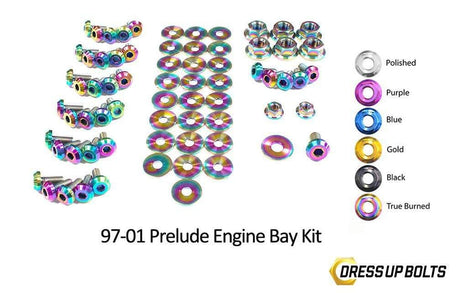 Honda Prelude (1997-2001) Titanium Ti Dress Up Bolts Engine Bay Kit