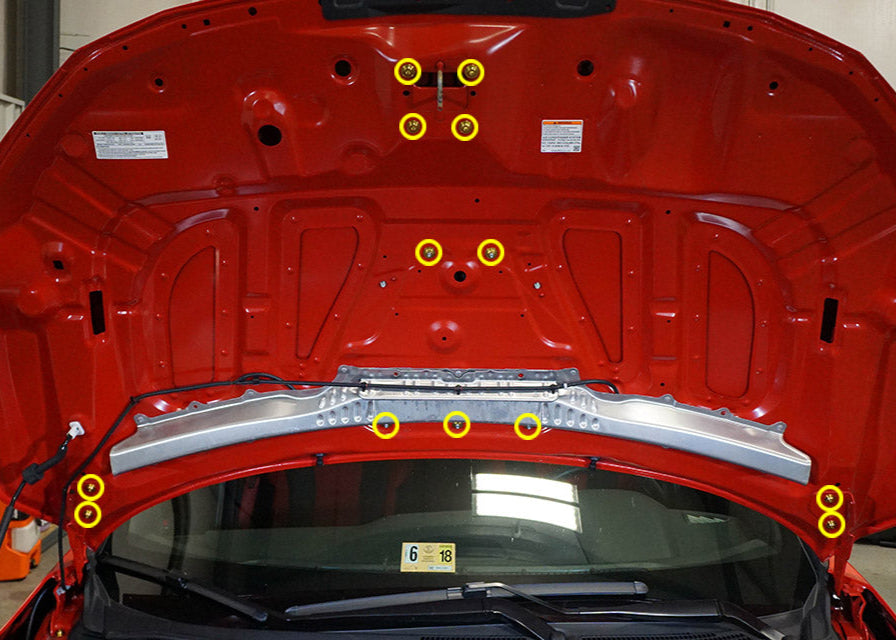 Dress Up Bolts Titanium Hardware Hood Kit - Honda Civic Type R (2017-2021)