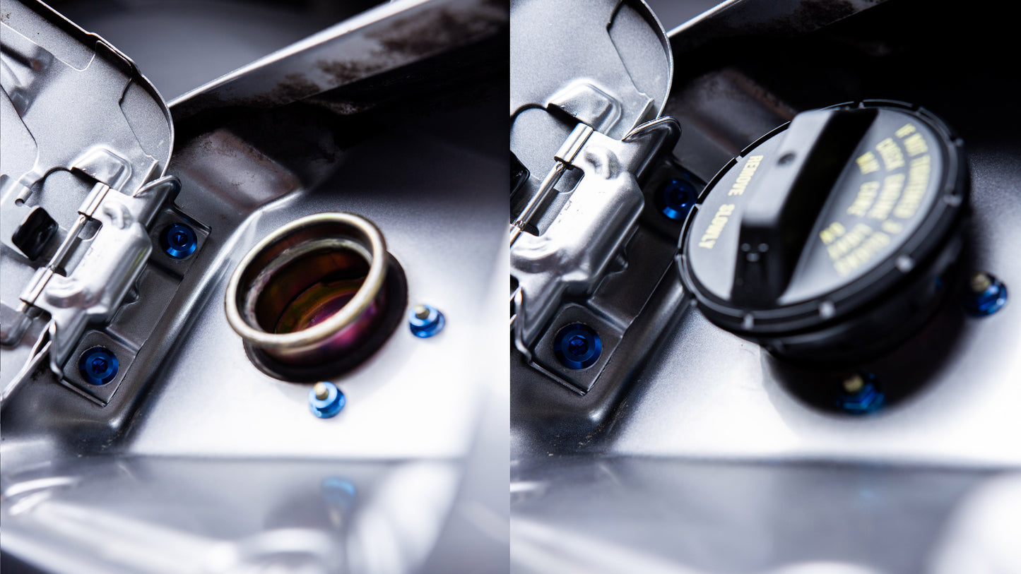 Titanium Hardware Fuel Door Kit - Honda S2000 (2000-2009)