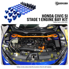 Stage 1 Titanium Hardware Engine Bay Kit - Honda Civic Si (2016-2021)