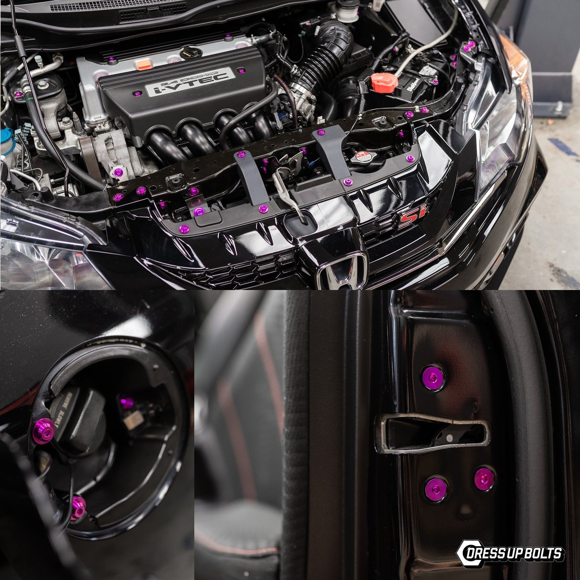 Titanium Hardware Fuel Door Kit - Honda Civic Si (2012-2015)