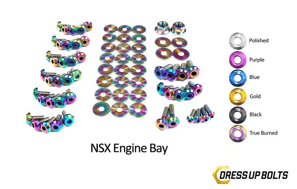 Honda NSX (1990-2005) Titanium Dress Up Bolts Engine Bay Kit