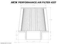 HPS Air Filter 2.75" ID, 7" Element Length, 7-5/8" Overall Length, HPS-4327