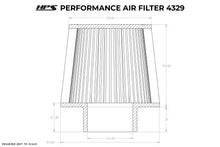 HPS Air Filter 3.25" ID, 6" Element Length, 6.75" Overall Length, HPS-4329