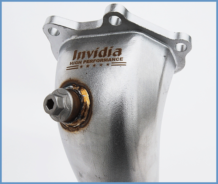 Invidia [08-14 WRX, 08-21 STI] High Flow Cat w/ Extra 02 Bung Downpipe | HS08SW1DOC