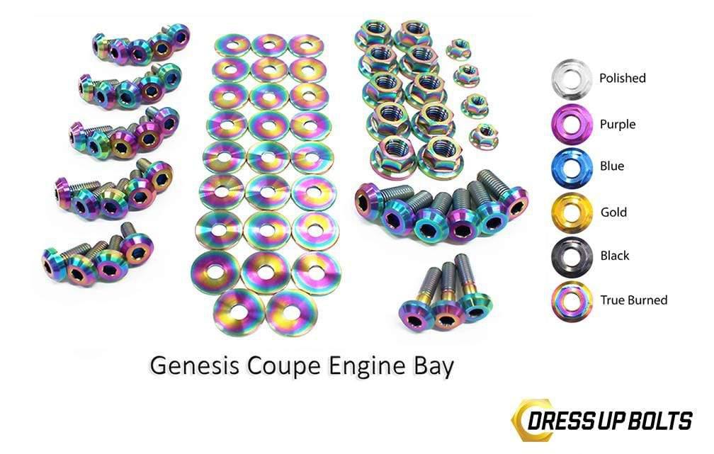 Hyundai Genesis Coupe (2009-2016) BK Titanium Dress Up Bolts Full Engine Bay Kit