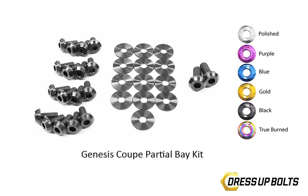 Hyundai Genesis Coupe (2009-2016) Titanium Partial Engine Bay Kit