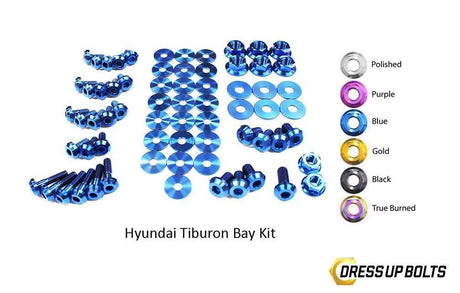 Hyundai Tiburon (2003-2008) Titanium Dress Up Bolts Engine Bay Kit