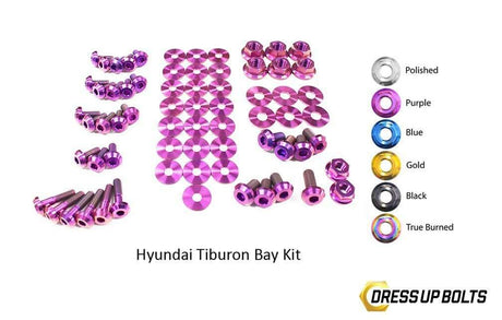 Hyundai Tiburon (2003-2008) Titanium Dress Up Bolts Engine Bay Kit