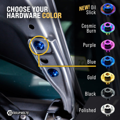 Titanium Hardware Hood Kit - Toyota GR Corolla (2023+)