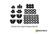 Dress Up Bolts Stage 2 Titanium Hardware Engine Bay Kit - Honda Civic Type R (2017-2021)