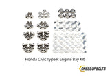 Dress Up Bolts Stage 2 Titanium Hardware Engine Bay Kit - Honda Civic Type R (2017-2021)