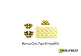 Dress Up Bolts Titanium Hardware Hood Kit - Honda Civic Type R (2017-2021)