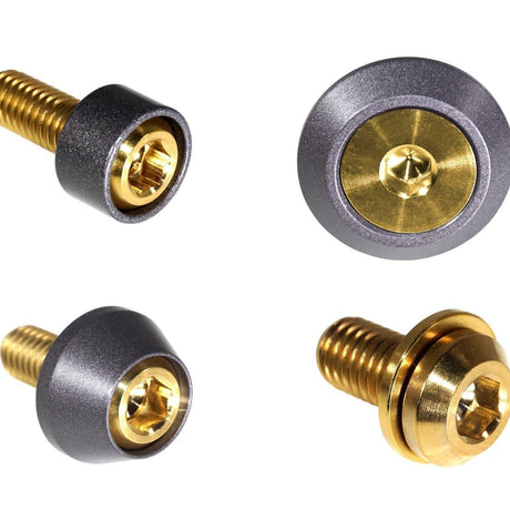 ZSPEC Hood Latch & Hinges Fasteners for '22+ Nissan Frontier D41, Titanium & Billet