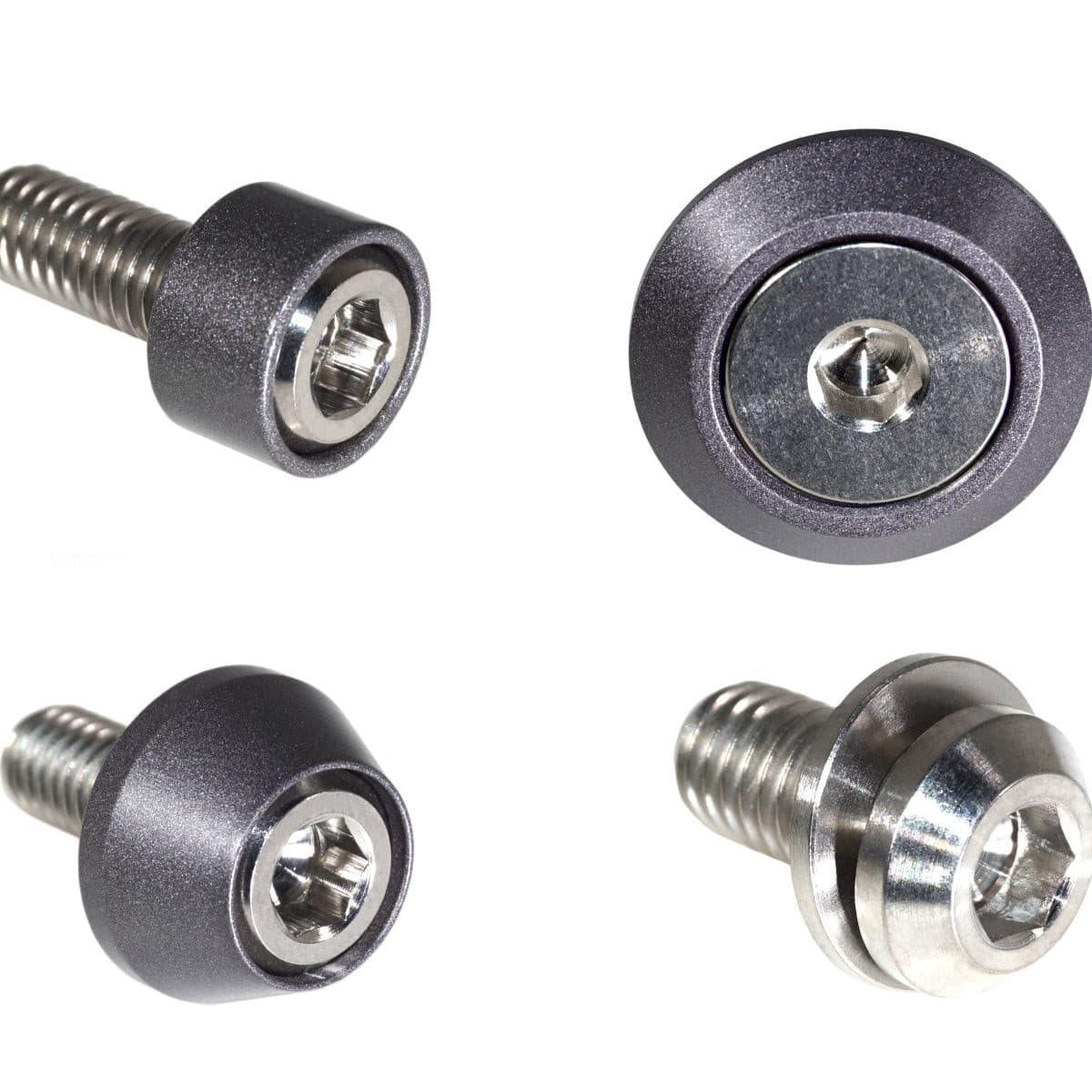 ZSPEC Hood Latch & Hinges Fasteners for '22+ Nissan Frontier D41, Titanium & Billet