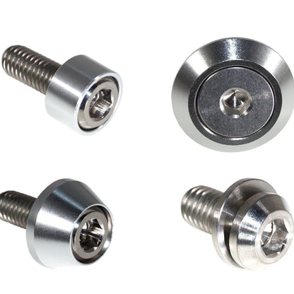 ZSPEC Hood Latch & Hinges Fasteners for '22+ Nissan Frontier D41, Titanium & Billet