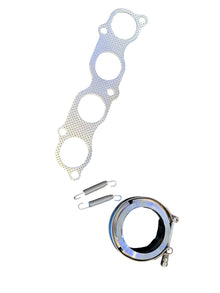 SPDZ1 K Series K20 K24 Megaphone Pipe Header Exhaust 3" 4-1 Tri-Y EK EG DC2 Civic V Band Down Pipe