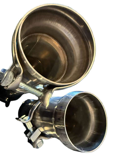 SPDZ1 2.5”–3” Ball Flex Slip-Fit Exhaust Connector Kit (Stainless Steel)